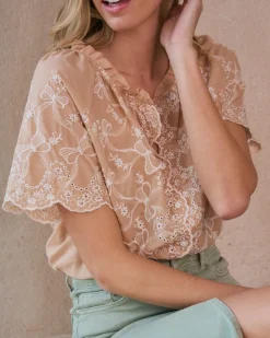 Blouse avec broderie Martha-Polin et moi Best