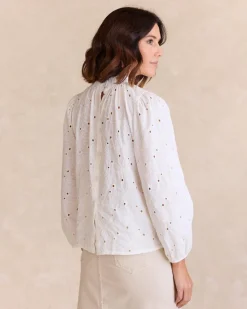 Blouse brodée Francesca-Polin et moi Online