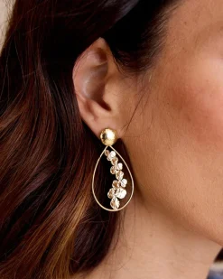 Boucle d’eille Civita Flower Teardrop-Polin et moi New