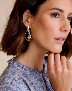 Boucle d’eille Civita Flower Teardrop-Polin et moi New