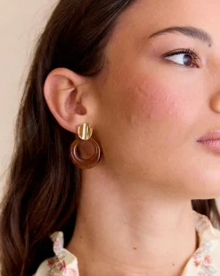 Boucle d’oreille créole écaille d’écaille d’Arles-Polin et moi Online