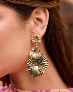 Boucles d’eilles fleur Lisan-Polin et moi Sale