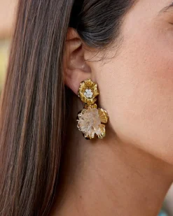 Boucles d’oreilles fleur Saphira-Polin et moi Discount