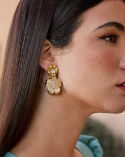 Boucles d’oreilles fleur Saphira-Polin et moi Discount