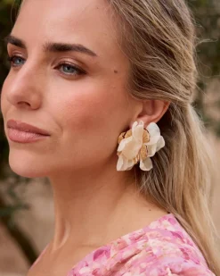 Boucles d’oreilles fleurs ludiques-Polin et moi Discount