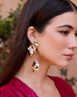 Boucles d’eilles longues Tulipe-Polin et moi Hot