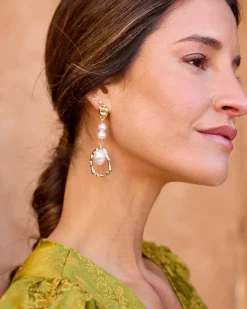 Boucles d’eilles perles Magnolia-Polin et moi Online