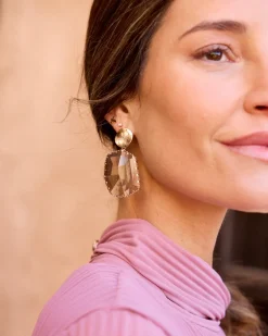 Boucles d’oreilles pierre lavande-Polin et moi Clearance