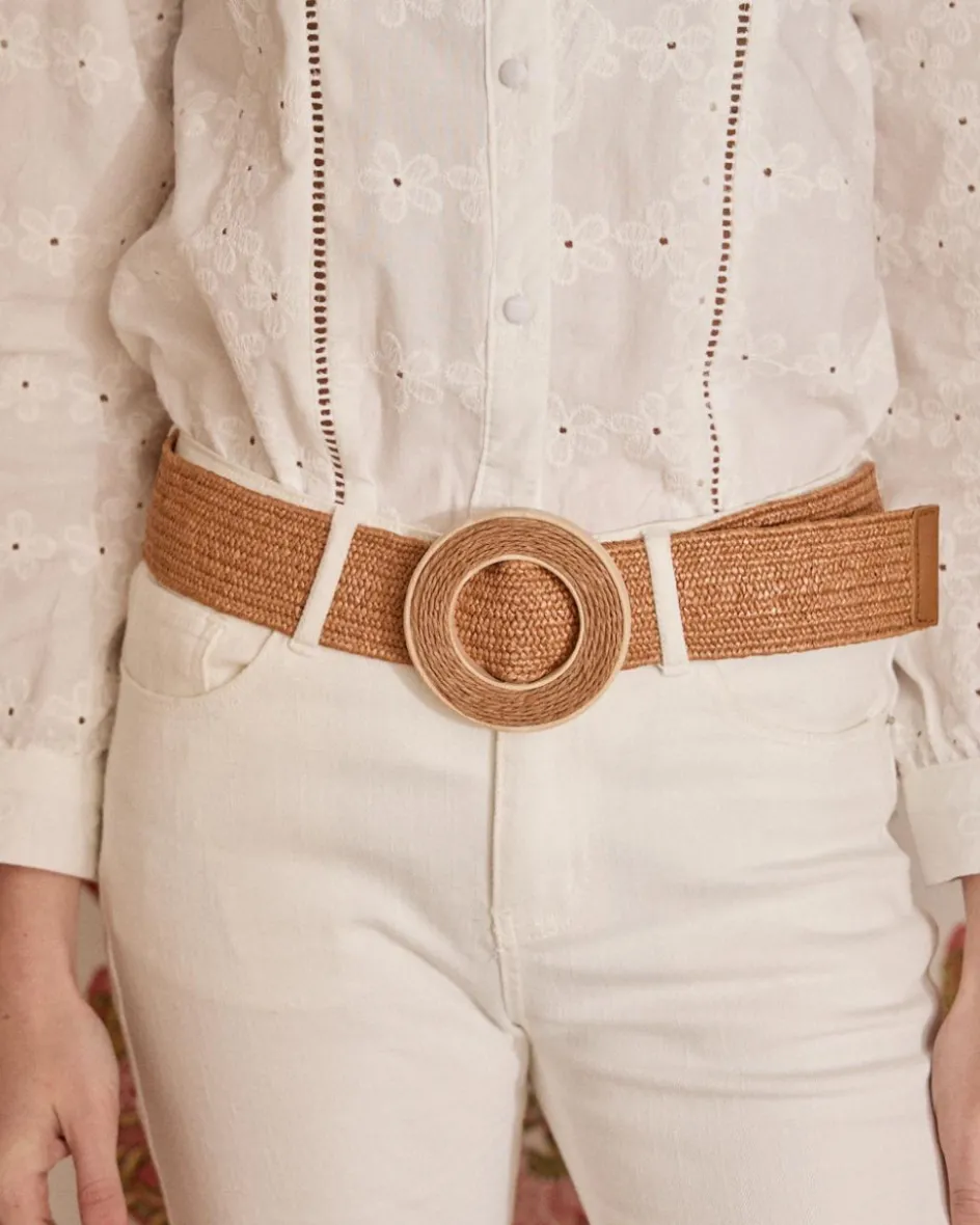 Ceinture en raphia Delfina-Polin et moi Clearance