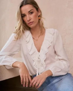 Chemise à volants Juliette-Polin et moi Discount