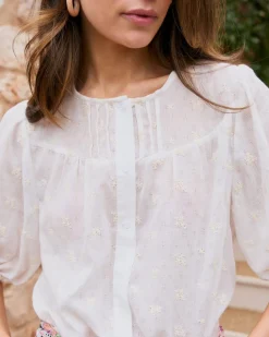 Chemise avec broderie Lua-Polin et moi New