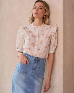 Chemise brodée Nati-Polin et moi Sale