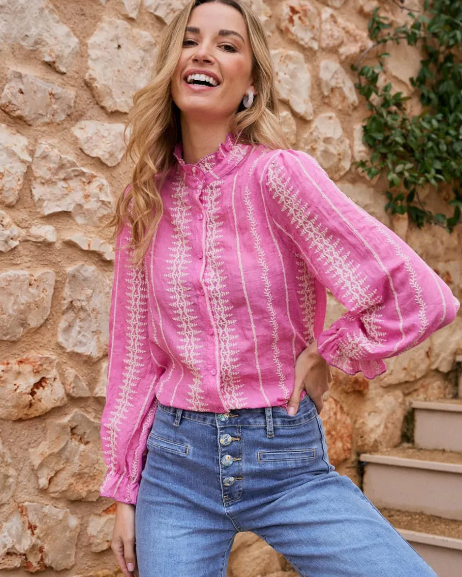 Chemise brodée Tibi-Polin et moi Hot