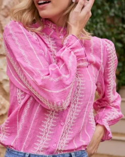 Chemise brodée Tibi-Polin et moi Hot