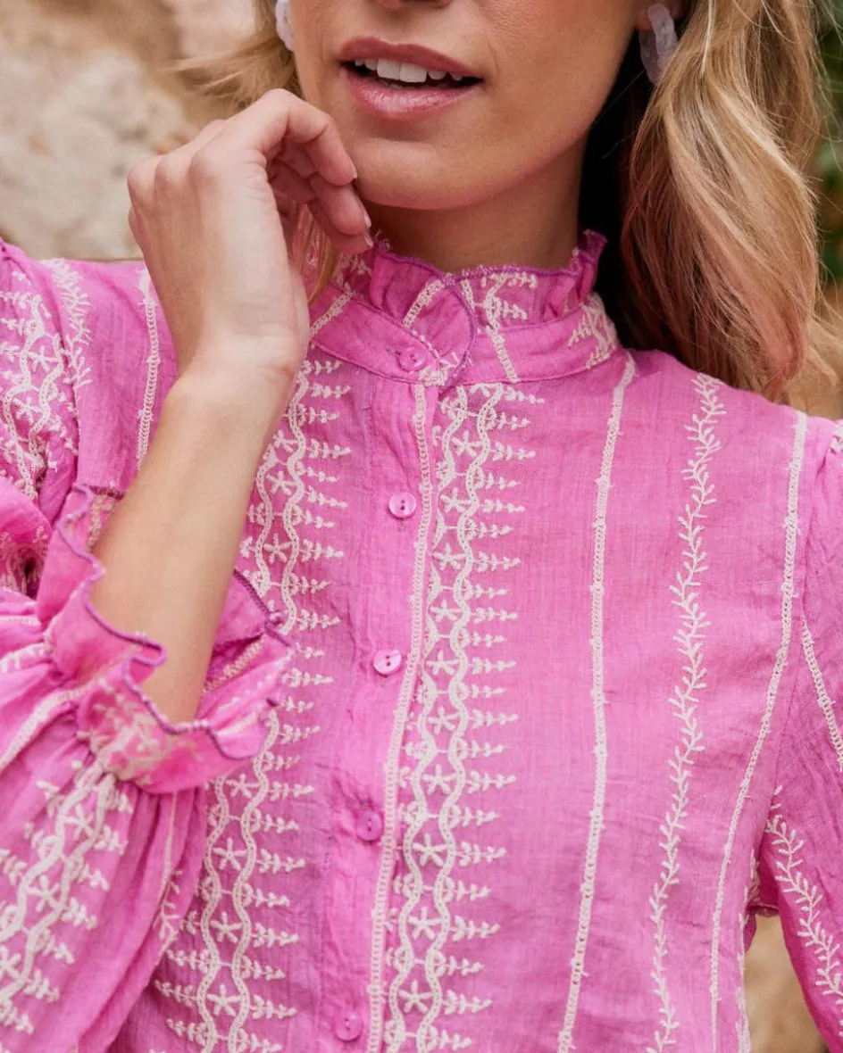 Chemise brodée Tibi-Polin et moi Hot