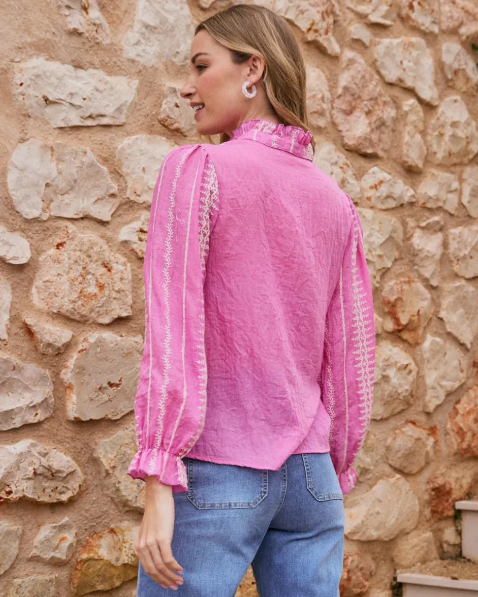 Chemise brodée Tibi-Polin et moi Hot