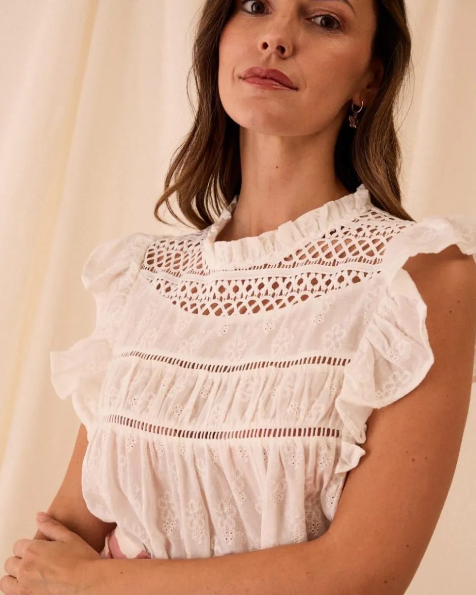 Chemisier à volants Catrina-Polin et moi Hot