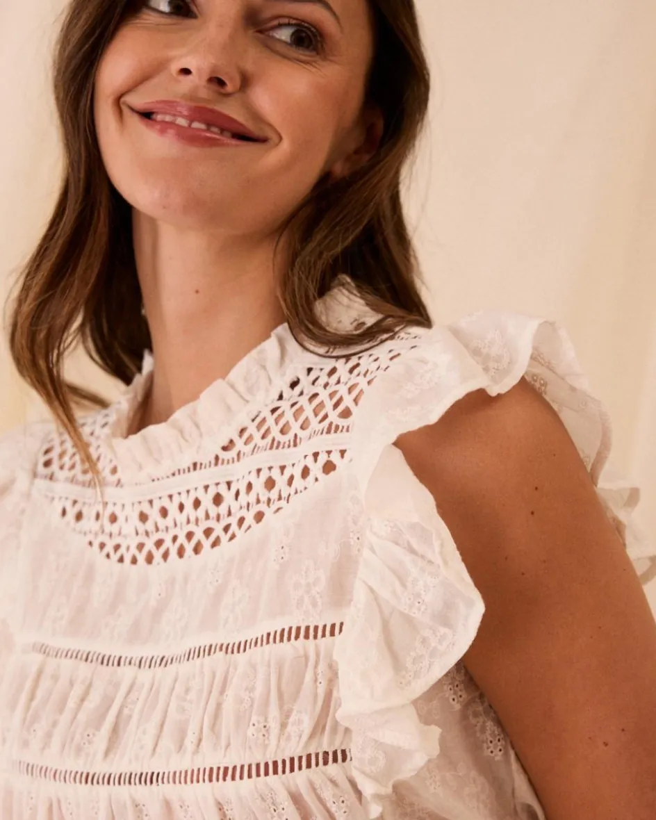 Chemisier à volants Catrina-Polin et moi Hot