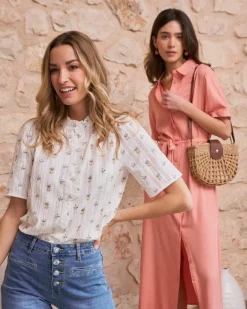 Daria Chemise à fleurs à manches-Polin et moi Outlet