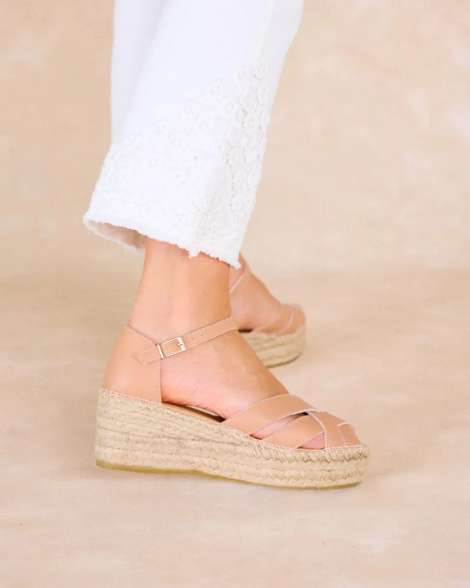Espadrille en croûte de cuir Cornelia-Polin et moi New