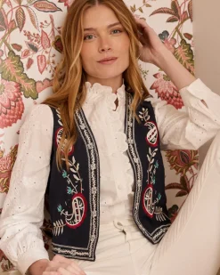 Gilet brodé Abelina-Polin et moi Clearance