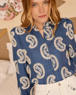 Helia Paisley Chemise brodée-Polin et moi Discount