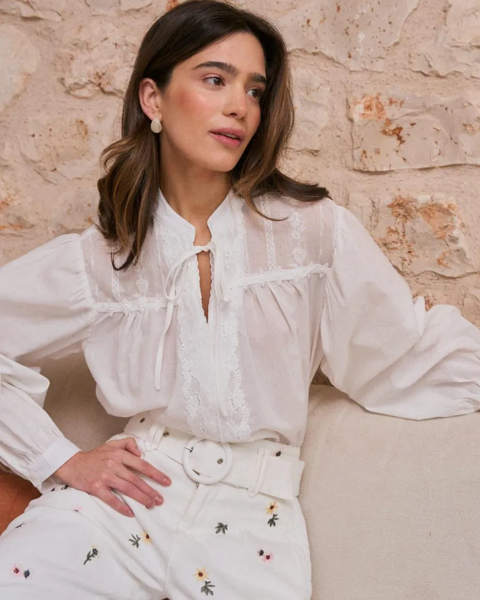 Lucinda Encolure Chemise Brodée-Polin et moi New