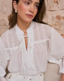 Lucinda Encolure Chemise Brodée-Polin et moi New