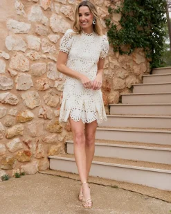 Robe courte ajourée Ornella-Polin et moi Best