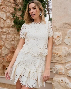 Robe courte ajourée Ornella-Polin et moi Best