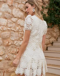 Robe courte ajourée Ornella-Polin et moi Best