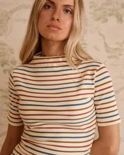 Robe en maille rayée Mirena-Polin et moi Sale