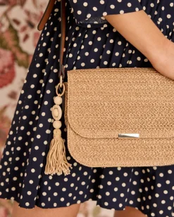 Sac à bandoulière Rafia Vera-Polin et moi Hot