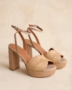 Sandale en raphia Navia-Polin et moi Online