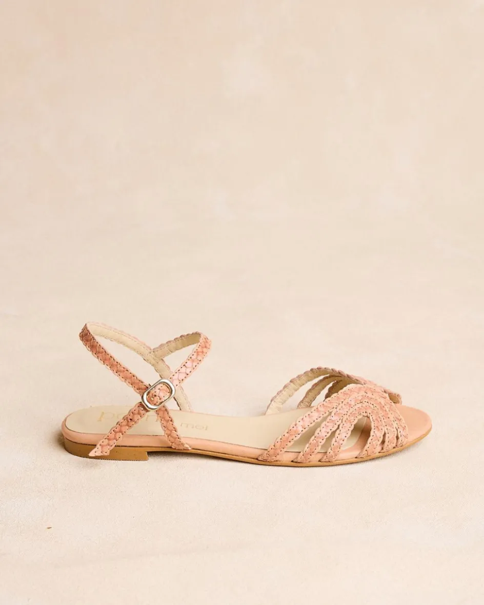 Sandale tressée Elva-Polin et moi Clearance