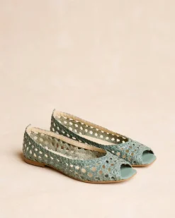 Tressé Aqua Ballerines-Polin et moi Discount