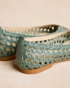 Tressé Aqua Ballerines-Polin et moi Discount