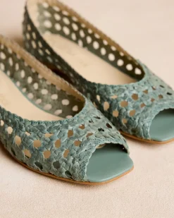 Tressé Aqua Ballerines-Polin et moi Discount