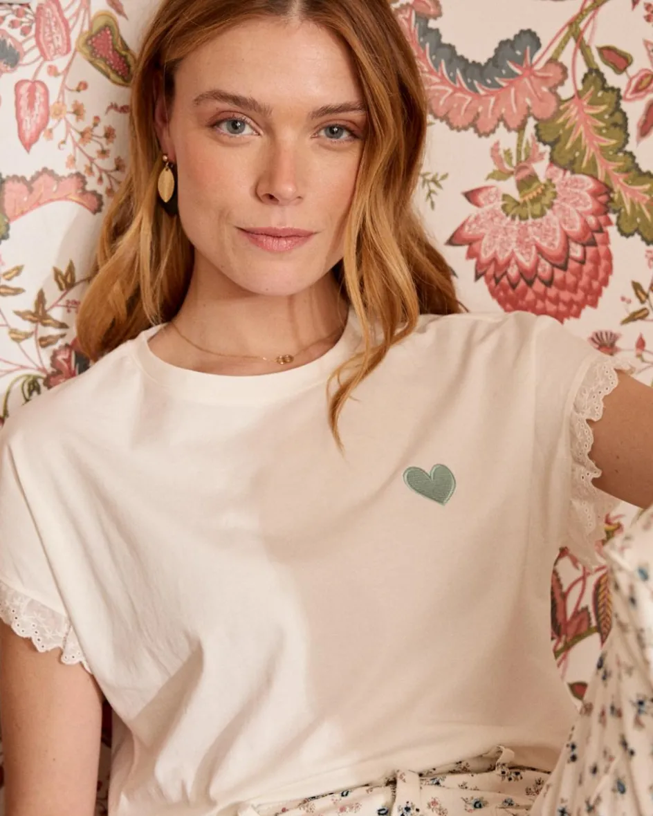 T-shirt coeur Talia-Polin et moi Online