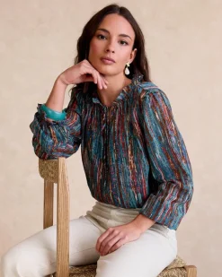 Veronica Blouse à volants-Polin et moi Sale