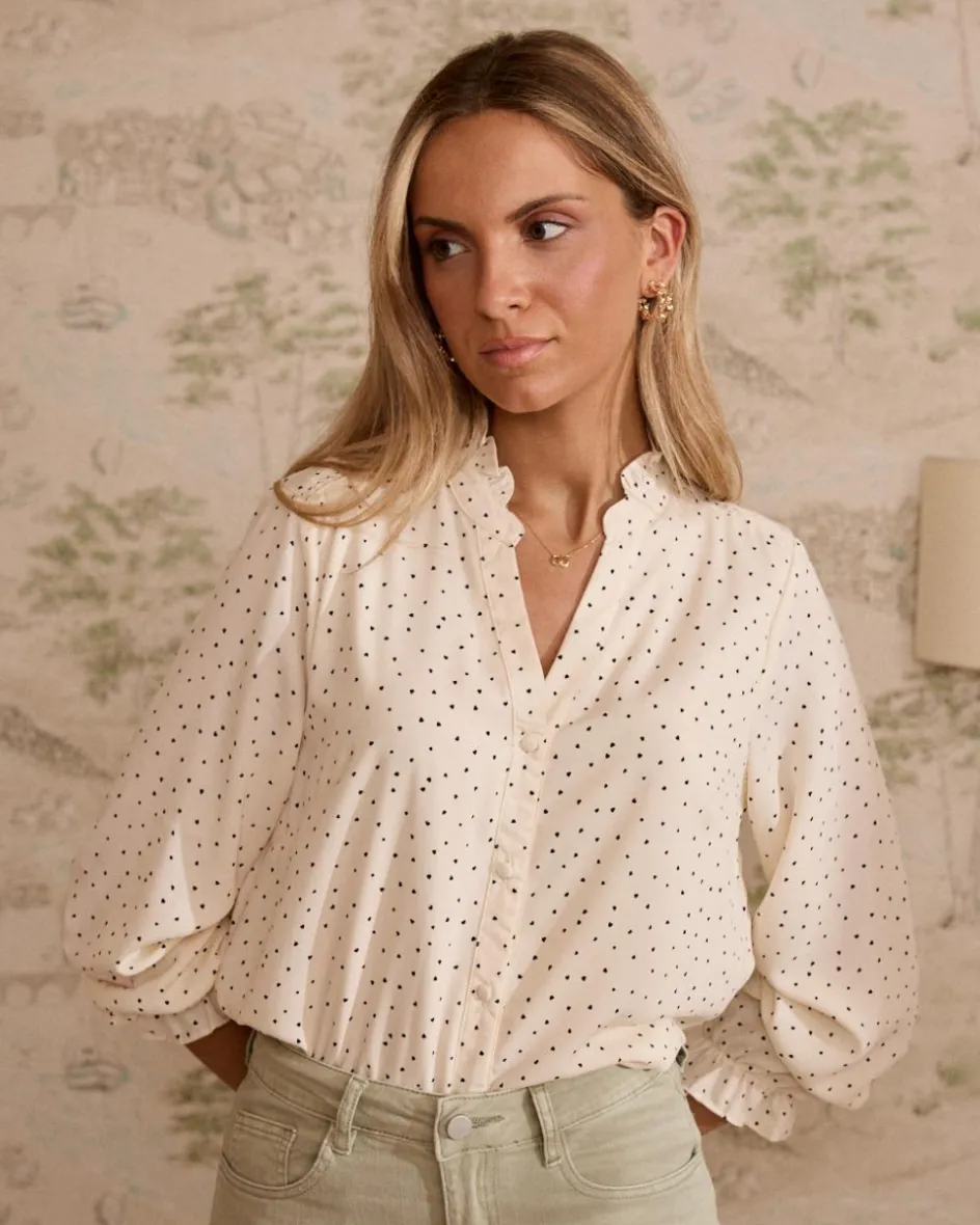 Zareth Hearts Blouse-Polin et moi Outlet