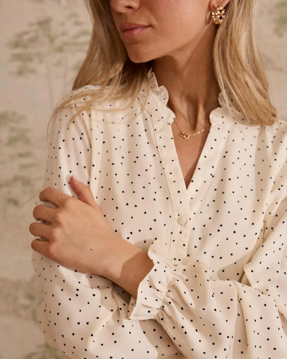 Zareth Hearts Blouse-Polin et moi Outlet